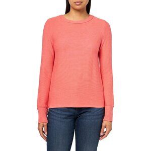 Women's Cotton Nylon Crew Neck Sweater Small Guava Midweight Casual